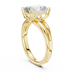 แหวนหมั้นเพชรทรงรัศมี 2 กะรัต ยี่ห้อ Aries Jewel ผลิตในห้องปฏิบัติการ ตัวเรือนทอง 14K พร้อมใบรับรอง IGI ระดับ VS1 สี E เหมาะสำหรับวันครบรอบแต่งงาน - Product Image 3