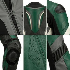 Traje de Cuero Personalizado para Motociclismo de Competición, Equipo de Protección para Pistas, Guantes, Botas y Calzado OEM al por Mayor - Product Image 6