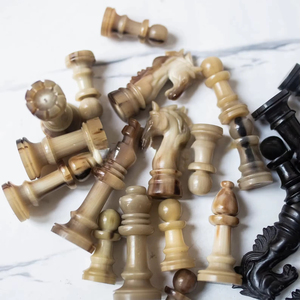 ILAHI's Eco-Friendly Rustic Polished Rectangle <b>Chess</b> <b>Board</b> Game 100% Handmade Pure Wood Animal/Love Style Customized Size <b>Chess</b> - Product Image 1