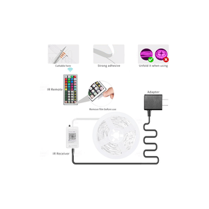 Bande lumineuse LED intelligente RGB de 30 m, synchronisation musicale et contrôle par application, lumières de chambre à coucher à changement de couleur avec télécommande - Product Image 6
