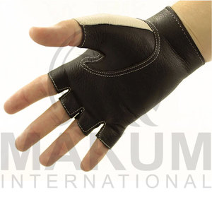 Gants de conduite en cuir, design classique à fermeture à bouton-pression, gants professionnels pour occasions formelles - Product Image 5