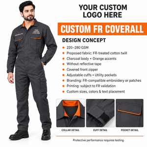 Traje de Trabajo de Alta Visibilidad para Hombre, Resistente al Fuego, de Algodón y Poliéster, Reflectante, Certificado CE/UE, para Equipos de Reparación Industrial - Product Image 6