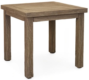 Mesa de Centro de Madera de Teca Sólida de Grado Comercial, Rectangular, Acabado Natural, Diseño Rústico Moderno - Product Image 3