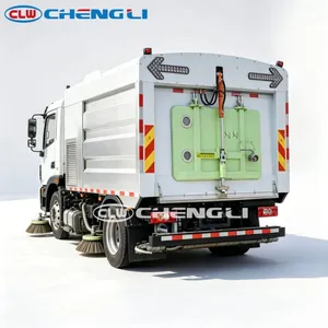 Camion balayeuse de voirie électrique pure CATL, largeur de nettoyage 3,2 m, zéro émission, pour le nettoyage des routes urbaines - Product Image 4