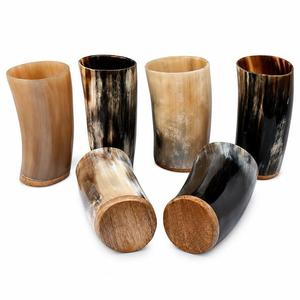 Verre Highball en Corne de Vache, Design Wabi-Sabi, Durable, Fait Main, Écologique, Luxe Moderne, Idéal pour Mariages, Bières, Cocktails et Fêtes - Product Image 3