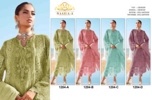 Salwar Kameez pakistaní con bordado de lentejuelas, trabajo de perforación y cristales, diseño Khatli - Product Image 5