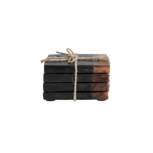 Posavasos de Lujo Rústicos de Cuerno de Búfalo con Acabado Pulido a Mano, Colección Elegante de Posavasos de Cuerno para Regalo, Posavasos de Cuerno Ecológicos Premium - Product Image 2