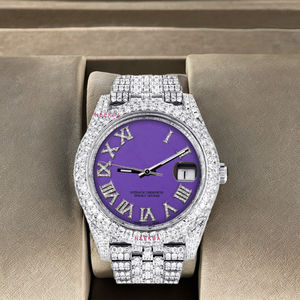 Best-Selling Handmade Moissanite <b>Watch</b> from Indian Seller - Premium Bust Down Diamond Analog <b>Watch</b>, Street Style Fashion <b>Watch</b> - Product Image 1