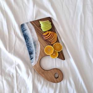 Tablero Decorativo de Madera Blue Wave - No Tóxico, Fácil de Limpiar, Apto para Lavavajillas - Product Image 3