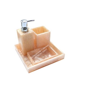 Resin Eight-Piece Classic Portable <b>Bathroom</b> <b>Accessories</b> <b>Set</b> for Hotels-Durable Eco-Friendly Customizable Handmade Collection - Product Image 6