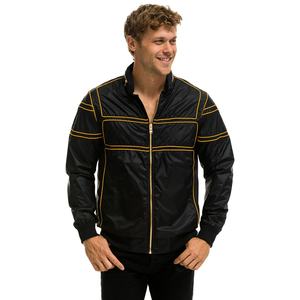 Nouvelles vestes design personnalisé vente en gros veste coupe-vent imperméable vestes coupe-vent tissées à glissière pour hommes - Product Image 3