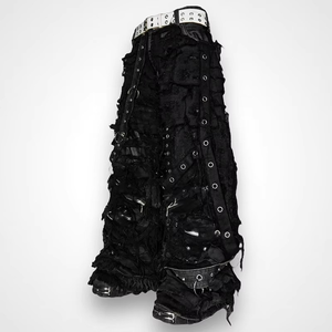 Pantalones Vaqueros Personalizados para Hombre, Diseño Heavy Metal, Ropa Hip Hop, Vaqueros Negros Desgastados - Product Image 2