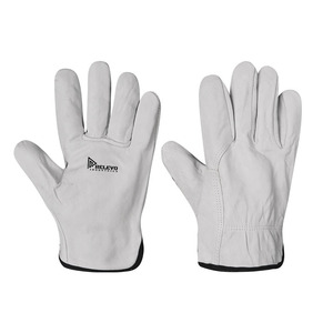 Gants de soudage en cuir de mouton véritable, anti-chaleur, haute qualité, personnalisables, pour travaux extérieurs, jardinage, conduite - Product Image 1