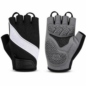 KhumBro <b>Half</b> Finger Cycling Gloves Gel Padding Adjustable Wrist Strap Quick Drying Breathable Non <b>Slip</b> Design Polyester for Men - Product Image 1