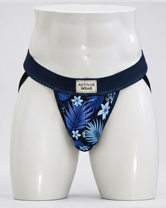 Jockstrap pour homme avec logo personnalisé, imprimé floral tropical, soutien athlétique, ceinture large, sous-vêtement sexy, OEM, marque privée - Product Image 4