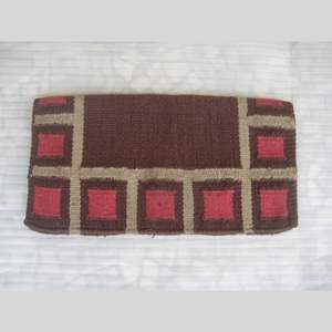 Square Pattern New Zealand Wool Saddle <b>Blanket</b> Western Horse Pad <b>Thick</b> Soft Durable Breathable Equestrian Riding Saddle Cloth - Product Image 4