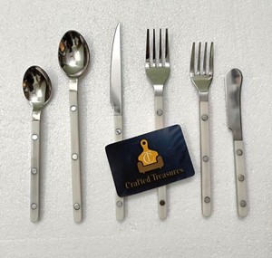 Ensemble de couverts de style européen en acier inoxydable 18/8 avec manche en résine, durable et réutilisable, pour mariage, hôtel, restaurants, vaisselle - Product Image 4