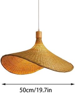 Lámpara Colgante de Mimbre Tejida a Mano, Estilo Industrial, para Decoración del Hogar, OEM ODM - Product Image 5