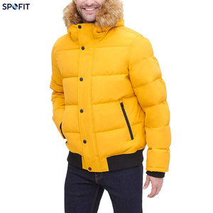 <b>Men's</b> Warm Sweatercoat Casual Turn-down Collar Zipper Thickening Stitching Patchwork <b>Cardigan</b> Plain Dyed Eco-Friendly Windproof - Product Image 2