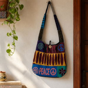 Bolsa Jhola Unisex de Cáñamo de Calidad Natural |   Bolso de Hombro de Cáñamo Multicolor con Múltiples Opciones de Tamaño para Uso Diario - Product Image 5