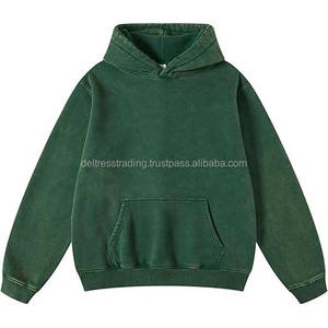 Sweat à capuche d'hiver en molleton de coton pour hommes avec couleurs personnalisables et logo Sweat-shirt respirant écologique - Product Image 5