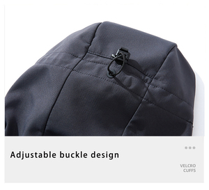 Custom Logo 100% Polyester Canvas Outdoor Hunting Zip-Up Stand Collar Eco-Friendly <b>Men</b> Winter <b>Thermal</b> Fleece Softshell Jacket - Product Image 3