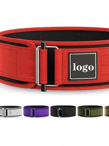 Ceinture de soutien lombaire réglable en cuir de vachette avec boucle de fermeture, protection professionnelle antidérapante pour l'entraînement de force et la musculation - Product Image 5