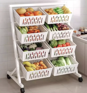 Étagère de rangement multifonctionnelle à double rangée OEM/ODM Vietnam pour cuisine, salle de bain, stockage de fruits et aliments - Product Image 4