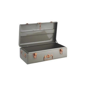 Grande armoire de rangement industrielle moderne en métal et fer, avec couvercle à charnières, écologique, empilable, multifonctionnelle pour le rangement domestique - Product Image 1