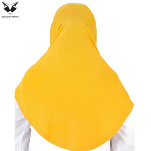 Hijab châle en coton jaune de qualité supérieure, confortable, léger, mode modeste, respirant, foulards hijab pour usage quotidien, femmes - Product Image 6