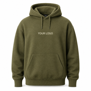 <b>Men's</b> <b>white</b> hooded <b>sweatshirt</b> Regular fit cotton French terry Front logo print hoodie Casual autumn wear for <b>men</b> - Product Image 1