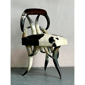 Fauteuil de luxe artisanal en corne de buffle de style royal rustique, meubles de salon fabriqués par NEHA ENTERPRISES - Product Image 6