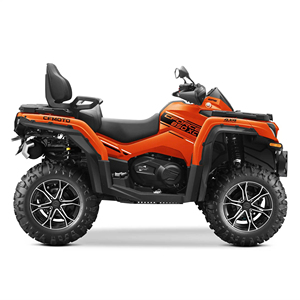 Quad 4x4 gris, transmission automatique par chaîne, châssis en aluminium, suspension intégrale, véhicule utilitaire léger pour l'aventure - Product Image 5