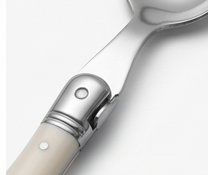 Ensemble de couverts en acier inoxydable avec manches blanches de luxe, couverts classiques pour la cuisine, la salle à manger, l'hôtel, les mariages, les cadeaux, l'utilisation à table - Product Image 2