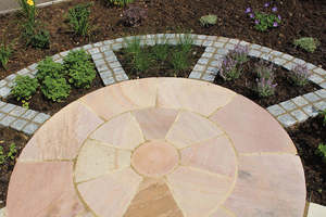 GROCON Modak Sandstone Circle Patio Kit – Big Slab Paving Set for Modern Gardens (1.8m, 2.4m, 3m Sizes) - Product Image 4