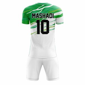 Uniformes de Fútbol Sublimados al por Mayor con Diseño Personalizado, Transpirables, que Absorben la Humedad, de Alta Calidad, Manga Corta, Cuello Redondo - Product Image 6
