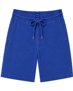 Pantalones Cortos Bermuda Casuales para Hombre, Color Azul Rey, Personalizados, con Cordón, Ligeros, de Corte Holgado, Mezcla de Algodón, para Playa - Product Image 1