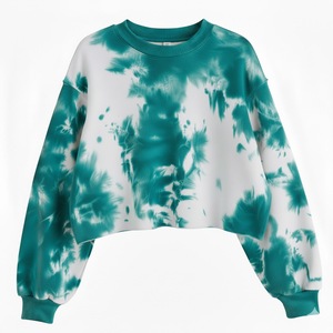 Women's Winter Knitted Printed Tie-Dyed <b>Sequined</b> Badge Crystal Hoodies & Sweatshirts Warm High Street Style - Product Image 4