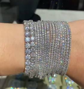 Bracelet Tennis Moissanite, Bracelet Tennis Iced Out, Bracelet Tennis Diamant, Bracelet HipHop, Bracelet Micro Pave Bling - Product Image 3