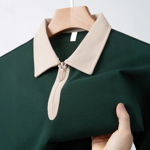 Camisas de Manga Corta Personalizadas al por Mayor para Hombre, de Alta Calidad, Transpirables, Sólidas, de 220 Gramos, Informales, con Bolsillo, de Algodón - Product Image 1