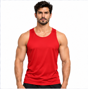 High Quality <b>Mens</b> Tank Top Fitness Bodybuilding Sleeveless <b>Stringer</b> Gym <b>Vest</b> Quick Dry Breathable Sportswear Custom Logo OEM ODM - Product Image 4