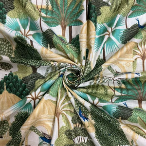 Tela de Algodón Cambray Orgánica con Estampado Tradicional Jaipuri 60x60, Ligera, Estampada a Mano, para Vestidos, Bolsos, Cortinas, Niños - Product Image 5