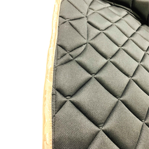 Tapis de selle d'équitation multi-usages personnalisés en coton avec doublure en maille antidérapante et sangle de contention pour chevaux de dressage et de course - Product Image 6