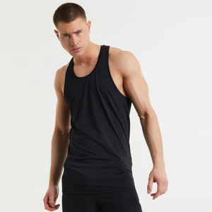 Body Fit Gym Stinger <b>Vest</b> Cotton Bamboo Soft Breathable Deep Armhole <b>Stringer</b> Tank OEM Private Label Factory Manufacturer - Product Image 6