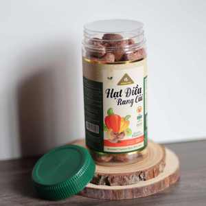 Vietnam Direct Factory 200g Jar Nutrition Snack Buttery Salty Premium Roasted Skin Cashew <b>Nut</b> W180 Dong Phu Brand ISO Certified - Product Image 5