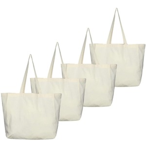 Quiet Luxury Cotton <b>Canvas</b> Tote Bag Premium Everyday Carry Shopping Bag - Product Image 4