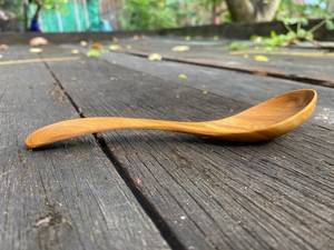 Cuillères en bois, grandes cuillères à soupe, cuillères à soupe de nouilles Soba, pièce design en bois naturel en promotion - Product Image 3