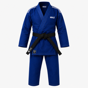 MIAZ Taekwondo Uniform <b>White</b> Cotton Adult Unisex Regular Fit Durable Lightweight Breathable Martial Arts Wear Kit Wholesale Rate - Product Image 3