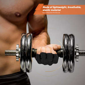 Guantes Deportivos Ligeros de Medio Dedo, Amigables con la Piel, con Almohadilla de Gel, Absorbentes de Impactos, Antideslizantes y Transpirables para Entrenamientos Fáciles en el Gimnasio - Product Image 2