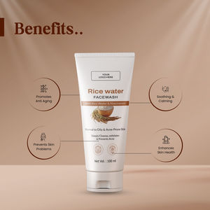 REEMIGA LIFE SCIENCE PVT. LTD. Gel Limpiador Facial de Agua de Arroz, Limpieza Profunda, Hidratante, Blanqueador, Calmante, con Fragancia, para Todo Tipo de Piel - Product Image 2